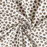 Bomullspoplin leopardm&ouml;nster &ndash; elfenbensvit/r&aring;djursbrun,  thumbnail number 3