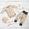 Bomullsjersey Glada djungeldjur – cashew,  thumbnail number 6