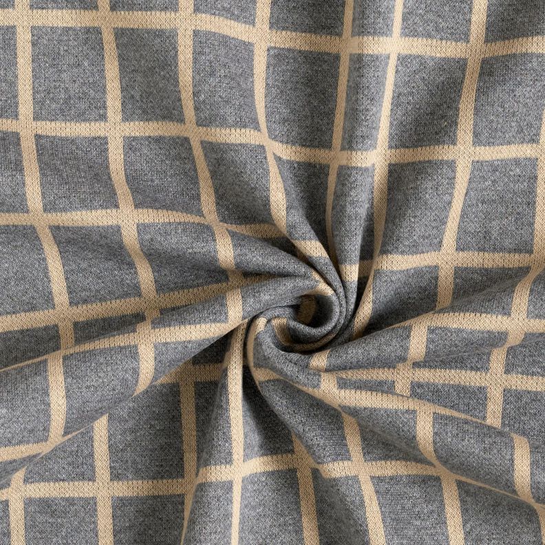 Romanitjersey rutor – grått/beige,  image number 4