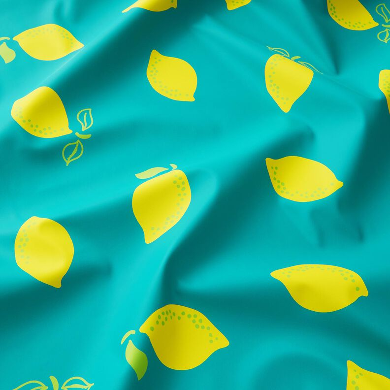 Regnjackstyg citroner – pepparmynta/citrongul,  image number 3