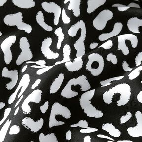 Baddräktstyg Abstrakta leopardfläckar – svartblå/vit, 