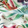 Outdoortyg Canvas Exotiska blommor – vit/grön,  thumbnail number 2