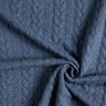 Jerseyjacquard Cloqué Flätat mönster – jeansblå,  thumbnail number 3