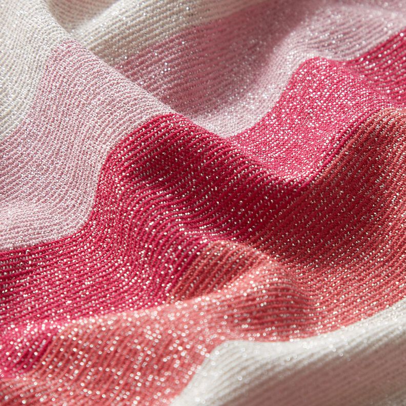 glitterjersey ränder – pink/korall,  image number 2
