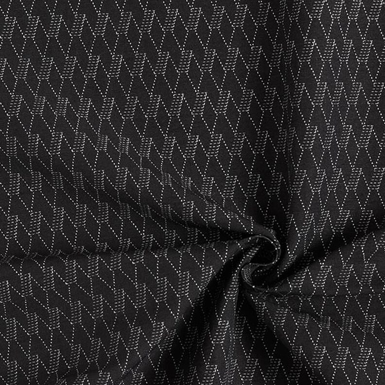 stretchjeans abstrakta romber – svart,  image number 3