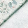 Bomullstyg Poplin fina blomkvistar – silverblå,  thumbnail number 4