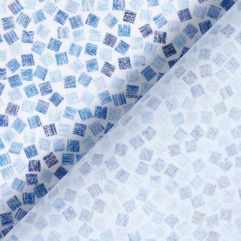 Poplin Abstrakta kuber – vit/kungsblått, image number 4