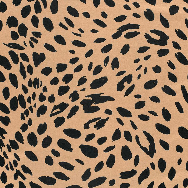 Romanitjersey leopardmönster – moka/svart, image number 1