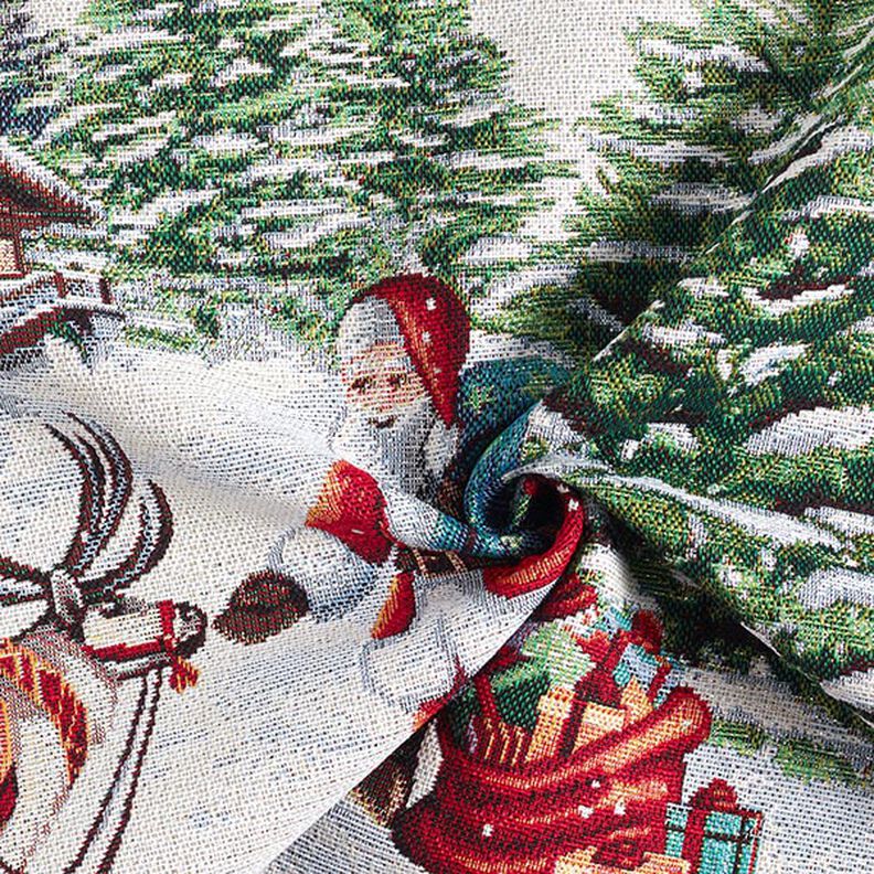 Panel Gobeläng Jultomte Lurex – yllevit, image number 3