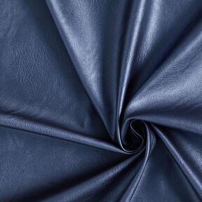 Stretch Konstläder Metallisk – marinblått, 