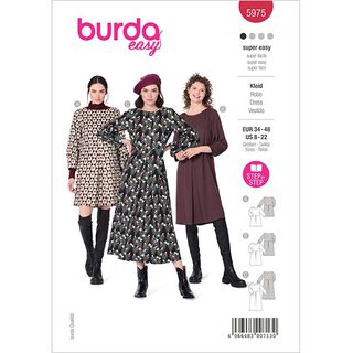 Klänning med båthals | Burda 5975 | 34-48, 
