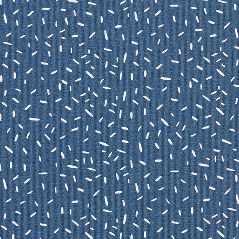 Bomullsjersey konfetti – jeansblå,  image number 1