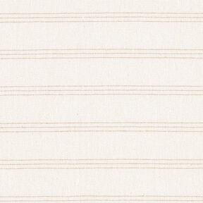 Dekorationstyg canvas återvunnet Tre ränder – beige, 
