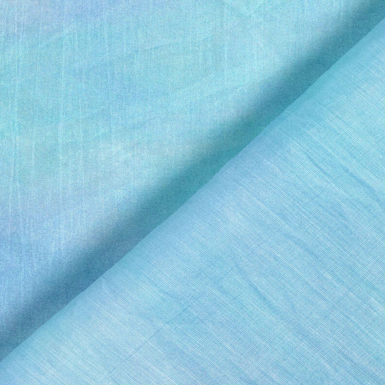 tunn Tencel batik – aquablått,  image number 5