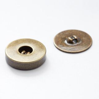 Magnetknapp [  Ø18 mm ] – gammalguld metallisk, 