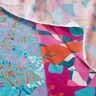 Viskos Voile stora blommor kantdesign Panel – petrol,  thumbnail number 7