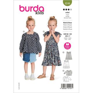 Klänning | Blus  | Burda 9249 | 92-122, 