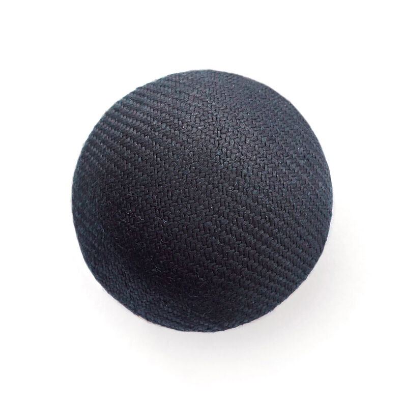 Klädd halvrund knapp Gloss – marinblå,  image number 1