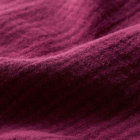 Muslin/Dubbel-krinkelväv – bordeauxrött, 