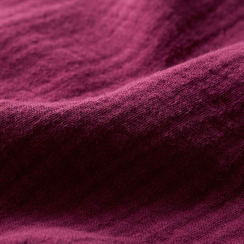 Muslin/Dubbel-krinkelväv – bordeauxrött,  image number 3