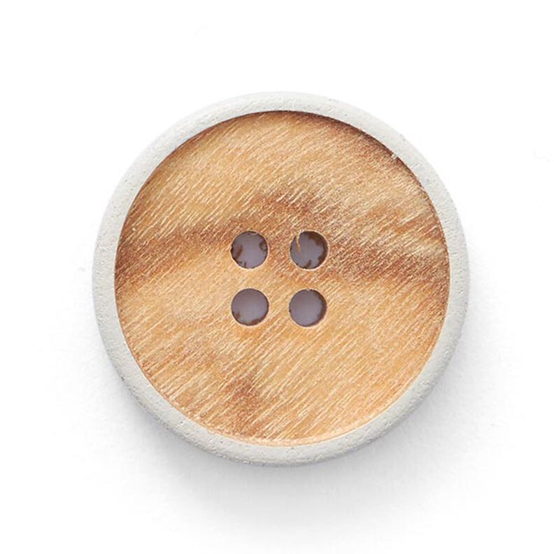 Träknapp 4 hål – beige/grått,  image number 1