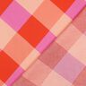 Bomullssatin Large Gingham | Nerida Hansen – korall/ljusrosa,  thumbnail number 4