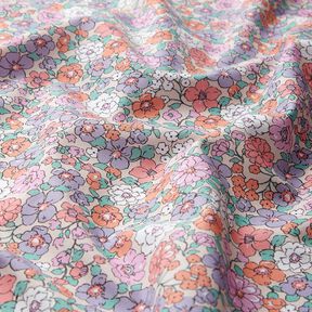 GOTS Bomullspoplin Blomsteräng | Poppy Fabrics – natur, 