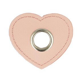Öglelapp Fuskläder Hjärta [ 4 styck ] – rose, 