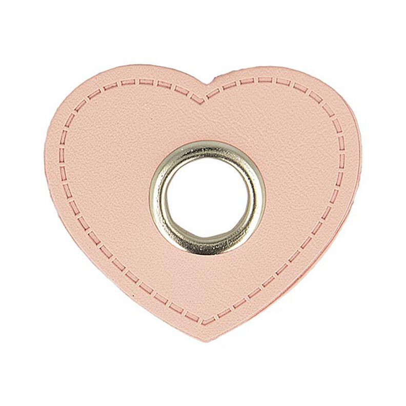 Öglelapp Fuskläder Hjärta [ 4 styck ] – rose,  image number 1