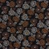 Viskosjersey blommiga fyrverkerier – svart/brun,  thumbnail number 1