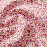 Bomullspoplin millefleur – vit/rosa,  thumbnail number 2