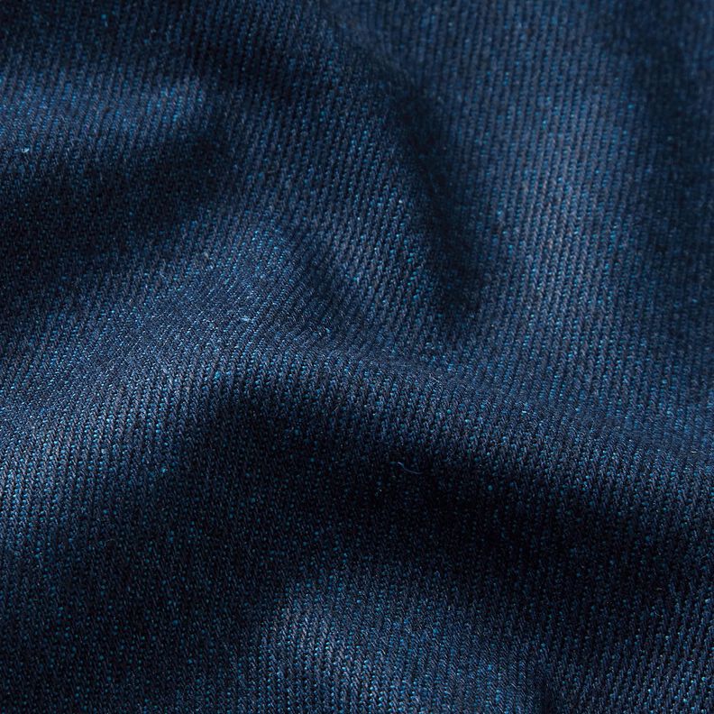 Denim/bomullsmix melange – havsblå,  image number 2