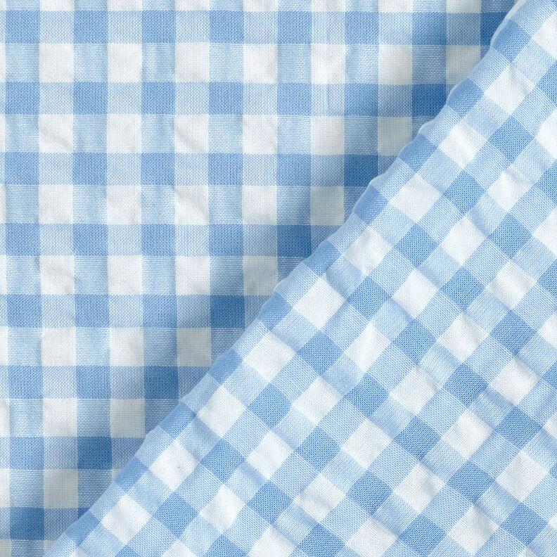 Bäckebölja stora vichyrutor – vit/ljusblått,  image number 4