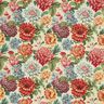 Dekorationstyg Gobeläng stora blommor – ljusbeige/rött,  thumbnail number 1