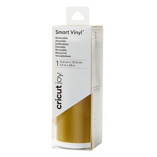 Cricut Joy Smart vinylfolie matt [ 13,9 x 121,9 cm ] – guld metallisk, 