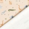 Bomullsjersey Glada djungeldjur – cashew,  thumbnail number 4
