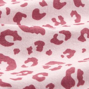 Bomullsflanell leopardm&ouml;nster &ndash; rosa/pink, 