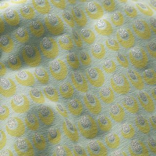 Bomullsjersey glitter-påfågelöga – vass, 