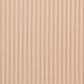 Ribbad jersey enkelt stickmönster – beige, 