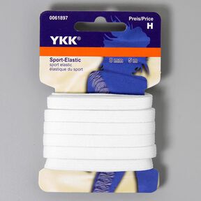 Elastiskt band Sport [5m] – vit | YKK, 