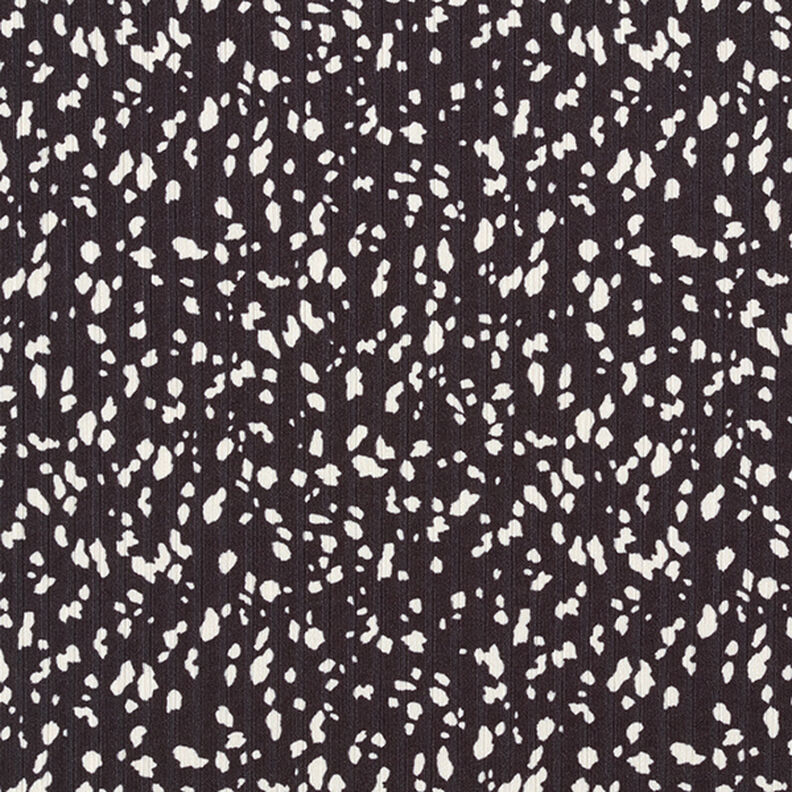ribbad jersey abstrakta prickar – svart/vit,  image number 1