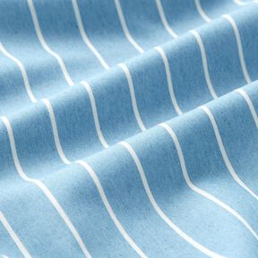 Chambray ränder – ljusblått/yllevit, 