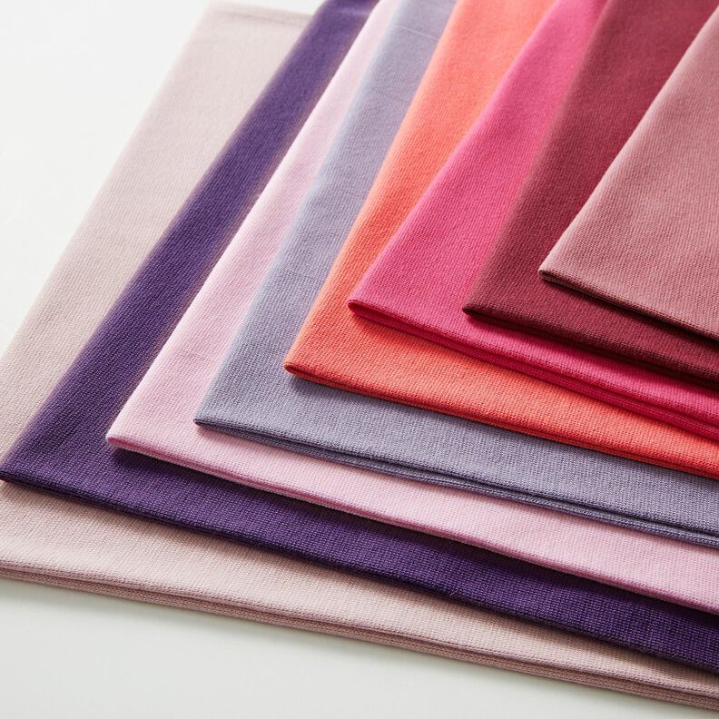 Bomullsjersey medium enfärgad – rosa, image number 7