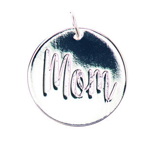 Hängsmycke Mom [Ø17 mm] | Rico Design – silver, 