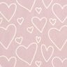 Bomullsflanell Herzen &ndash; rosa,  thumbnail number 1