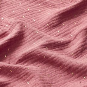 Muslin Folietryck Rektangel | by Poppy – gammalt rosa, 