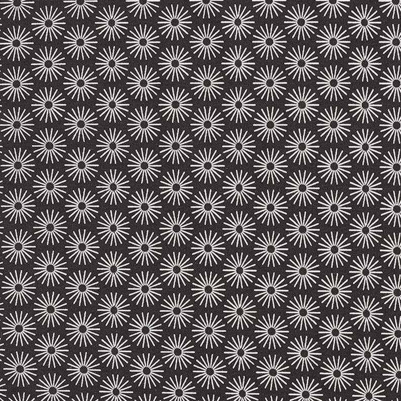 Bomullsjerseylysa blommor – svart,  image number 1