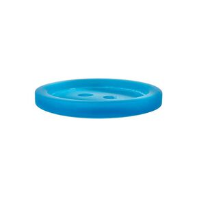 Plastknapp 2-håls Basic - turkos, 