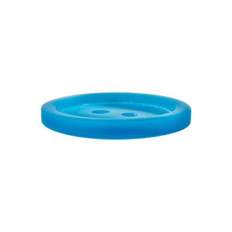Plastknapp 2-håls Basic - turkos,  image number 2