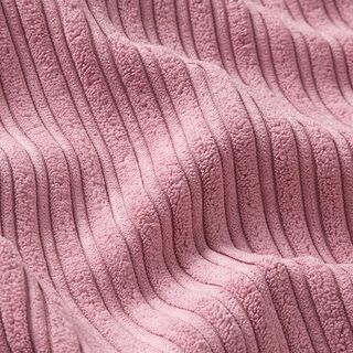 Bredspårig manchester med fluffigt pälsfoder – rosa, 